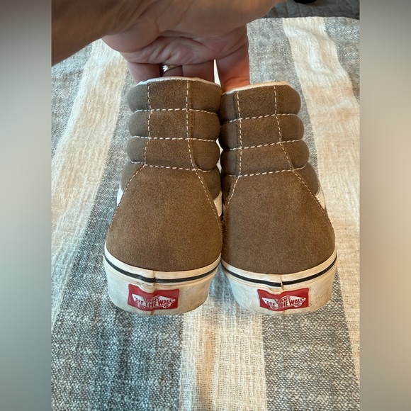 VANS Sk8 High Top Brown Suede Lace Up Sneakers Walnut Color Mens SZ 9.5 Unisex - Picture 5 of 7